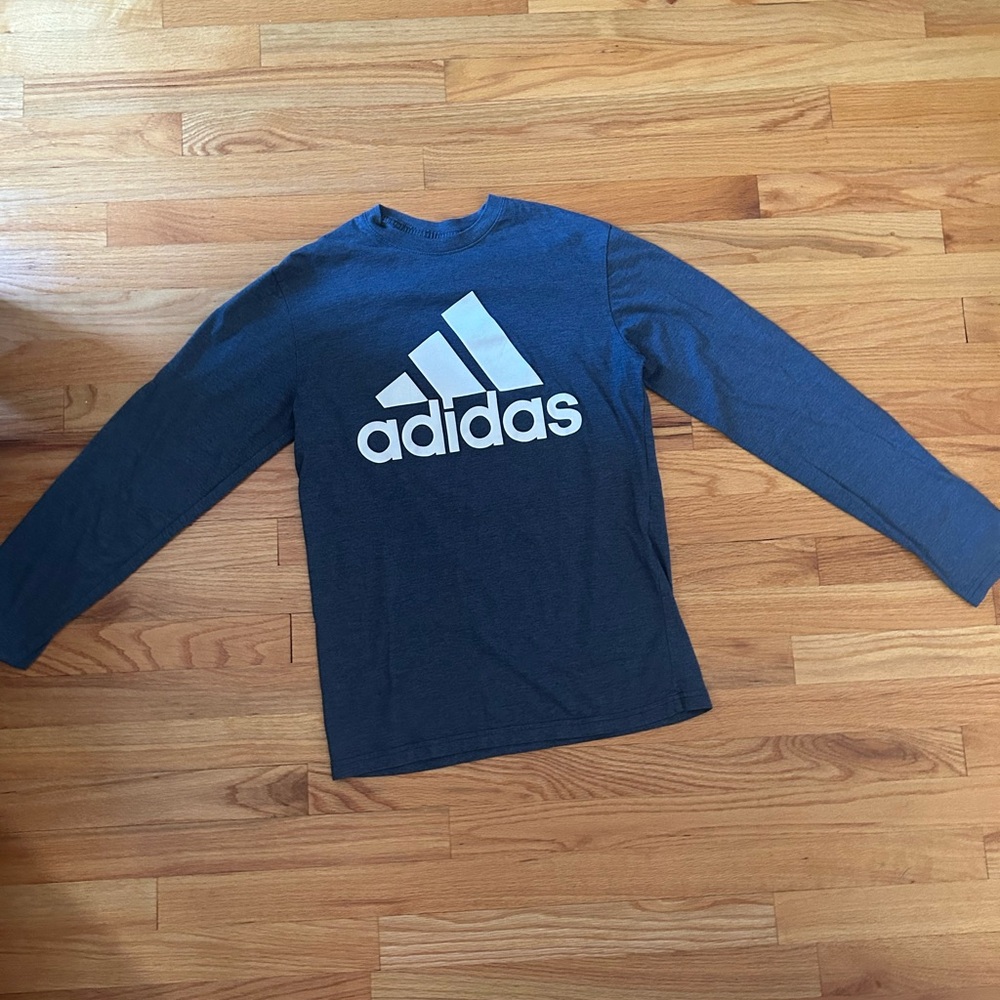Adidas Kids Blue Long Sleeve Shirt